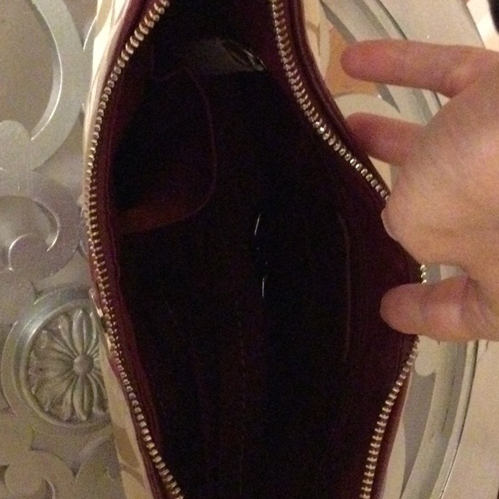 New-never used Classic Coach with burgundy/chrome details. Great xmas purse! - Picture 2 of 4
